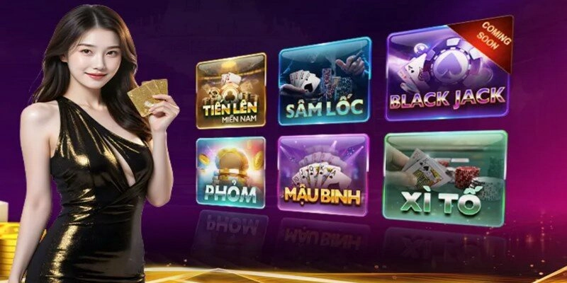 Địa điểm cung cấp rất nhiều game bài đỉnh cao